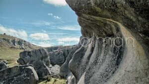 Timelapse of rocky outcrop in Castle Hill, New Zealand