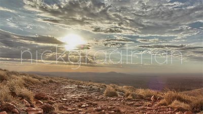 Timelapse of rocky lookout in Mt Ive